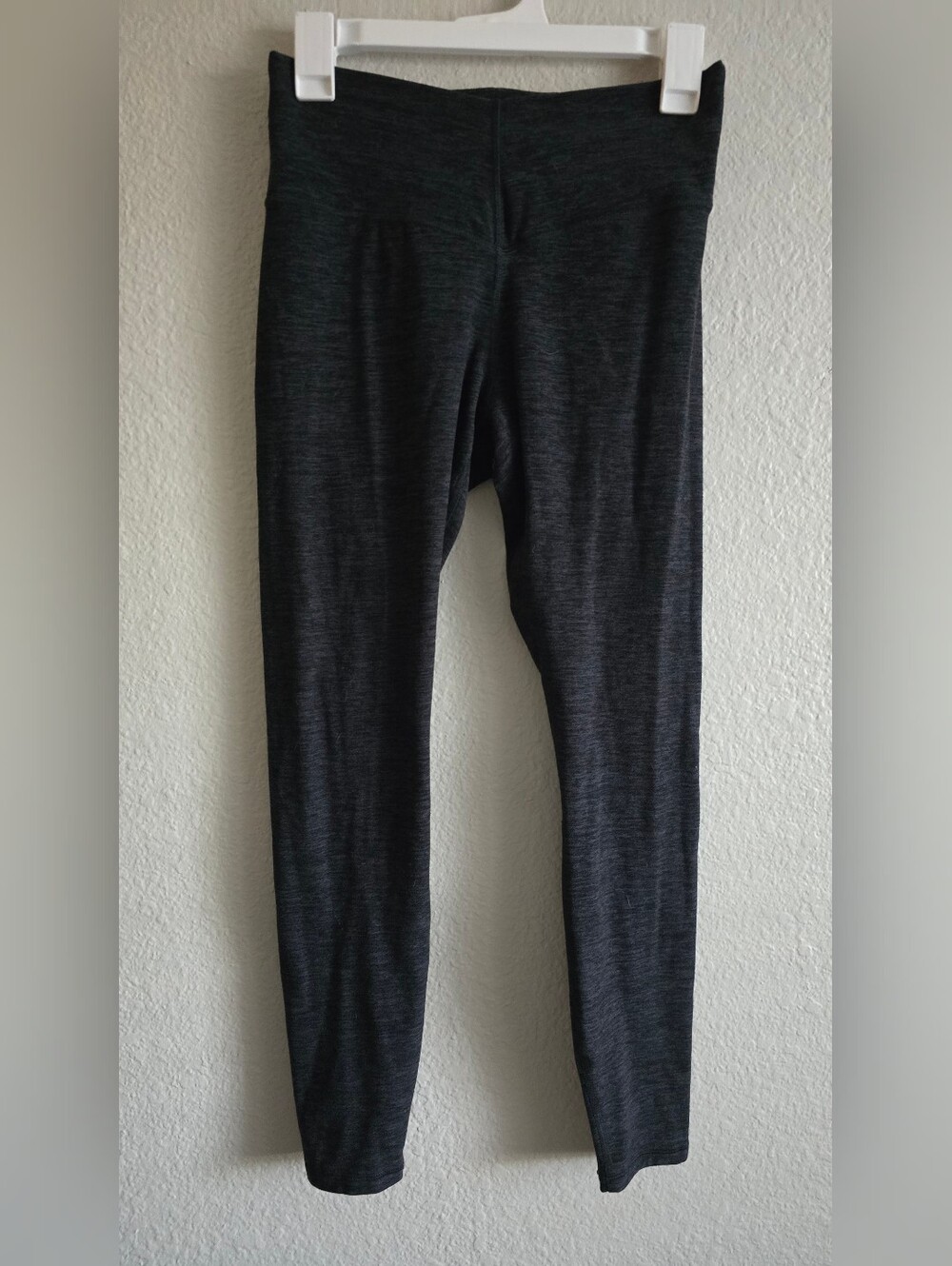 Fabletics Dark Heather Grey/ Black High-Rise Leggings